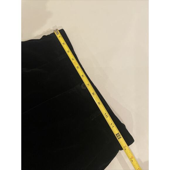Ralph Lauren Collection Women’s Black Velvet Pants 2 Slim High Rise Purple Label - Picture 8 of 11